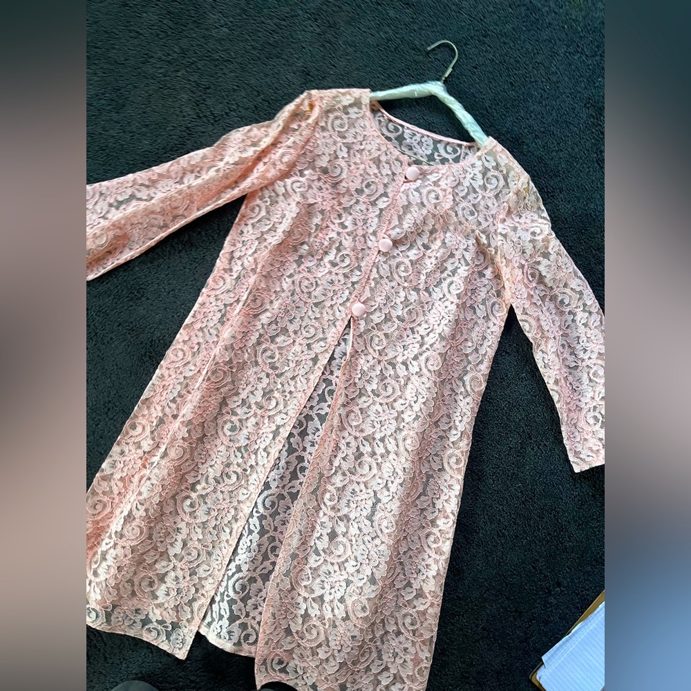 Pink lace cover